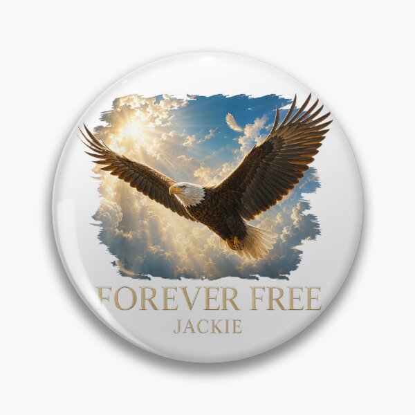 Item preview, Jackie Bald Eagle Memorial Fly Free Sweet Jackie Thank You For The Memories designed and sold by OMITTEROMINOUS.