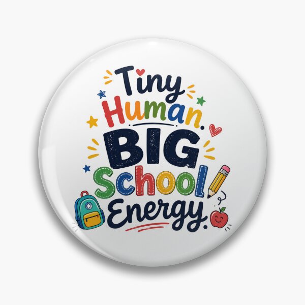 Item preview, Tiny Human BIG School Energy, Fun Back to School Kids Design designed and sold by Right-UR.