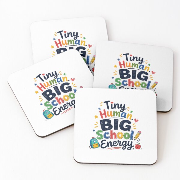 Item preview, Tiny Human BIG School Energy, Fun Back to School Kids Design designed and sold by Right-UR.