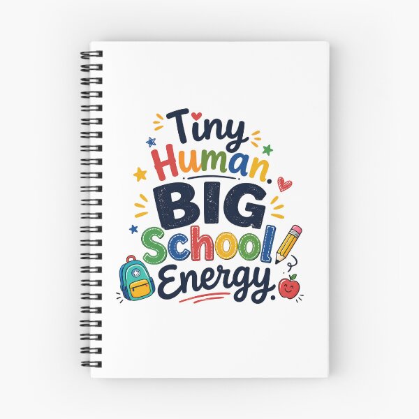 Item preview, Tiny Human BIG School Energy, Fun Back to School Kids Design designed and sold by Right-UR.