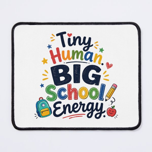 Item preview, Tiny Human BIG School Energy, Fun Back to School Kids Design designed and sold by Right-UR.