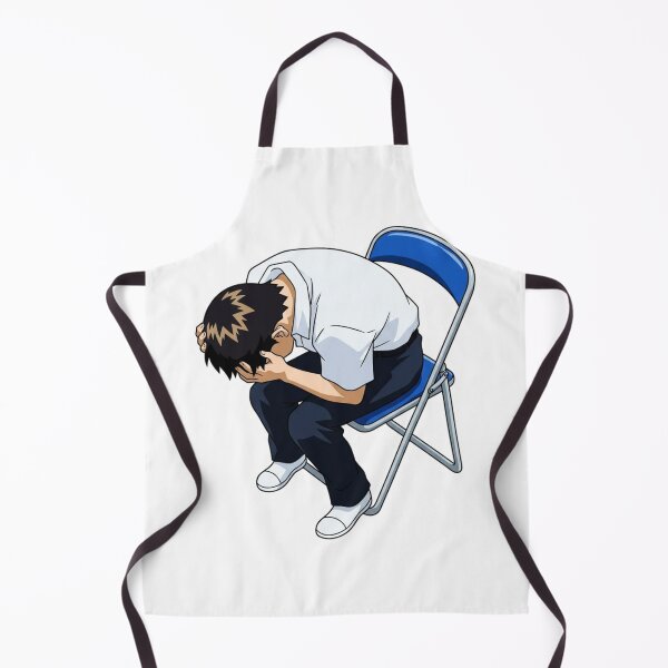 Item preview, Shinji Chair Meme Classic 90s Anime Existential Dread Funny Otaku Graphic designed and sold by raedattia.