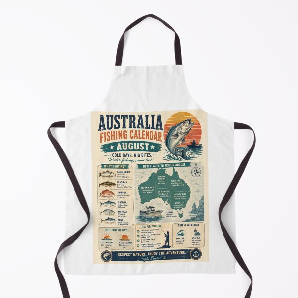 Item preview, Australia Fishing Calendar August Edition Roadtrip Crew designed and sold by Yellowriversss.