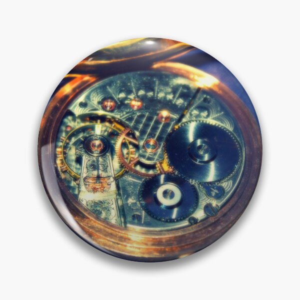 Item preview, Vintage Pocket Watch Movement Gears and Mechanism Macro Photography designed and sold by SiliconValleyUS.