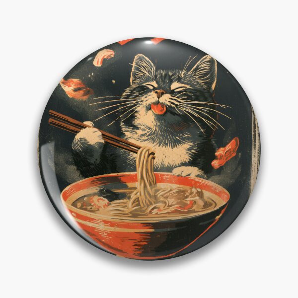 Item preview, Ukiyo-e Ramen Cat Japanese Food Vintage designed and sold by GrinGalore.