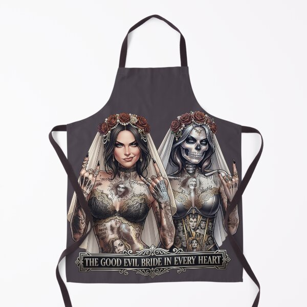 Item preview, Brutal Evil Bride Tattoo Corset designed and sold by Voodoo Store Paranormal Collections.