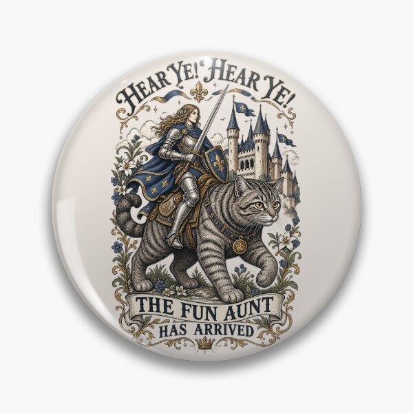 Item preview, Fun Aunt Funny Knight Cat Medieval Auntie Cool Cat Lover Gift designed and sold by Cchotlan.