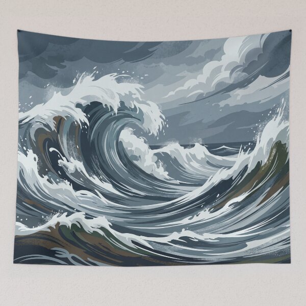 Item preview, Homage to The Great Wave | Japanese Ocean Art designed and sold by Prachodayat Artworks.