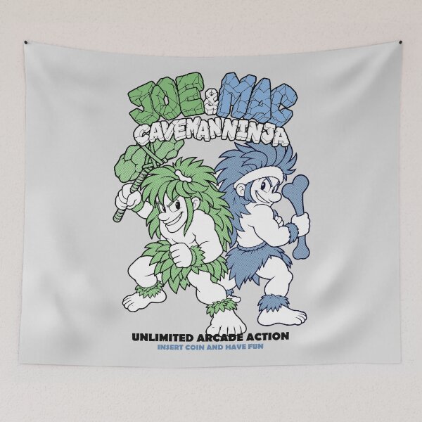 Item preview, Joe and Mac Caveman Ninja designed and sold by Sarcastic Panda.