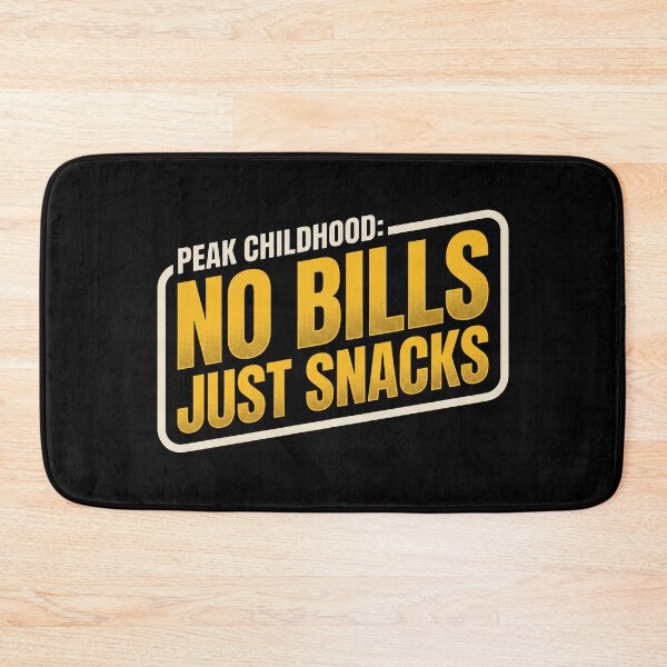 Item preview, Peak Childhood No Bills Just Snacks 80s Nostalgia Sci-Fi Parody designed and sold by AdyKurniawan.