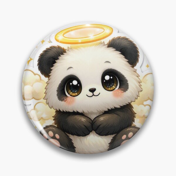 Item preview, Innocent Panda Sticker Kawaii Cute Animal Meme for Sweet Friends & Panda Lovers designed and sold by CutePrintCorner.