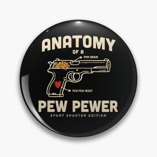 Item preview, Anatomy Of A Pew Pewer | 9mm Range Humor designed and sold by ZyziowskyArt.
