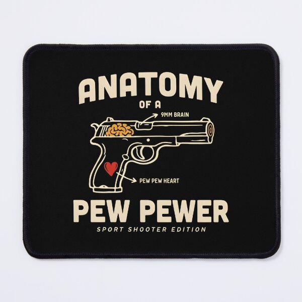 Item preview, Anatomy Of A Pew Pewer | 9mm Range Humor designed and sold by ZyziowskyArt.