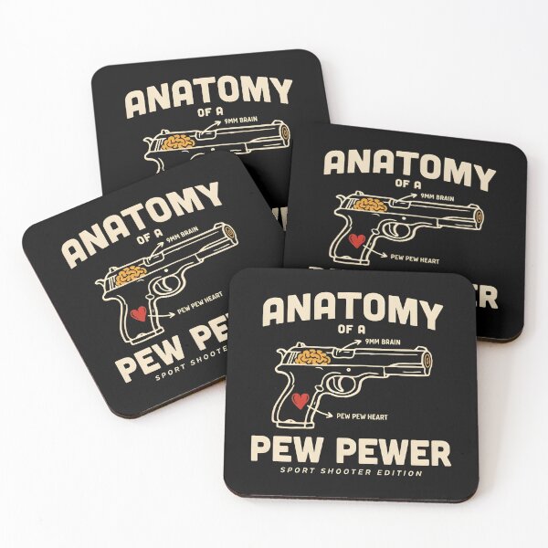 Item preview, Anatomy Of A Pew Pewer | 9mm Range Humor designed and sold by ZyziowskyArt.