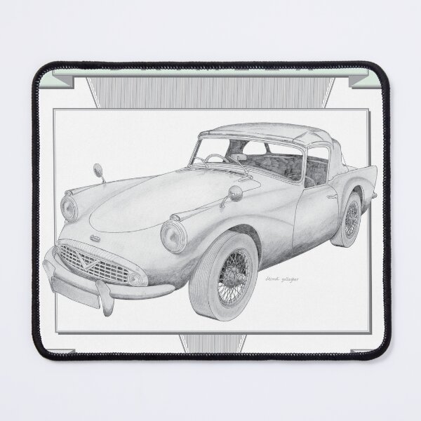 Item preview, Daimler SP250 'Dart' 2 Door Convertible Hand-drawn designed and sold by Classic Car Art Drawings.