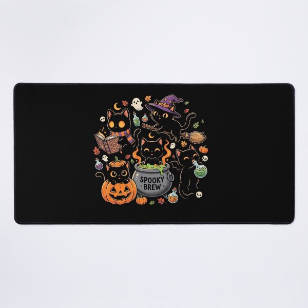 Item preview, Spooky Brew Cute Black Cat Witches Kawaii Halloween designed and sold by AdyKurniawan.