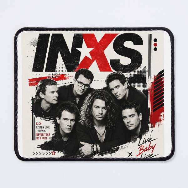 Item preview, INXS Retro Rock Band Graphic Poster designed and sold by ujjawal.