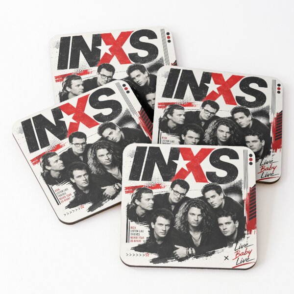 Item preview, INXS Retro Rock Band Graphic Poster designed and sold by ujjawal.