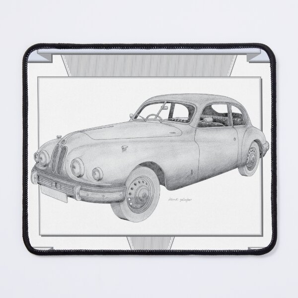 Item preview, Bristol 403 2 Door Saloon Hand-drawn designed and sold by Classic Car Art Drawings.