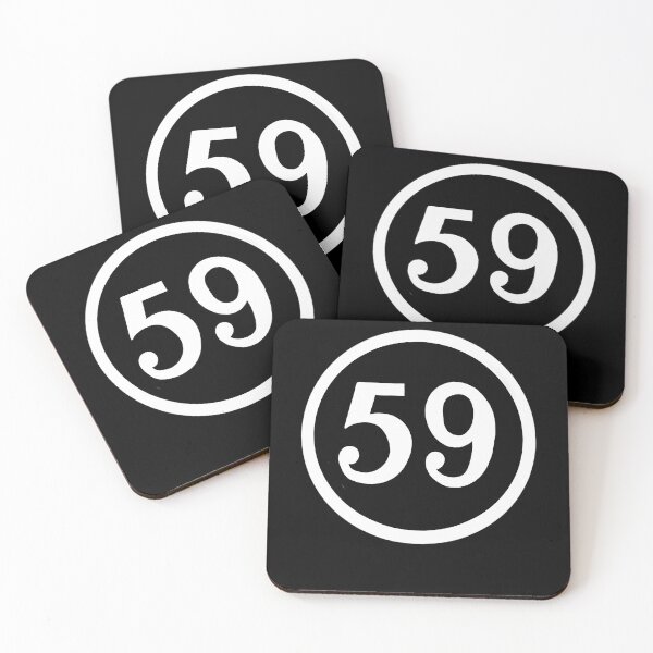 Item preview, Round Monogram Number Fifty Nine Emblem designed and sold by RafaelFarrell.