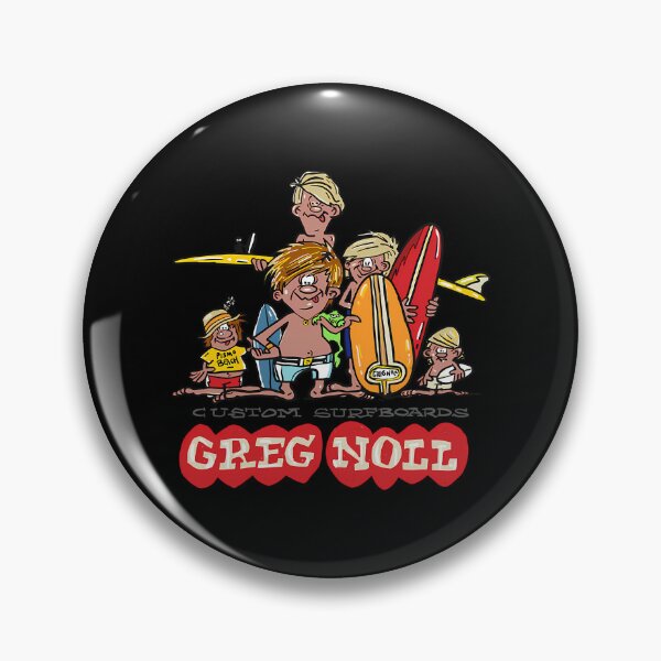 Item preview, Greg Noll Sixties Longboard Surfer Cartoon Beach designed and sold by JaydaSchuster.