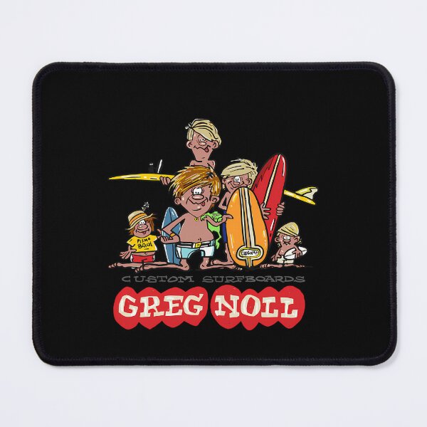 Item preview, Greg Noll Sixties Longboard Surfer Cartoon Beach designed and sold by JaydaSchuster.