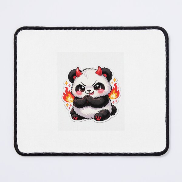 Item preview, Mischief Panda Sticker Kawaii Funny Animal Meme for Chaotic Gen Z & Jokesters designed and sold by CutePrintCorner.