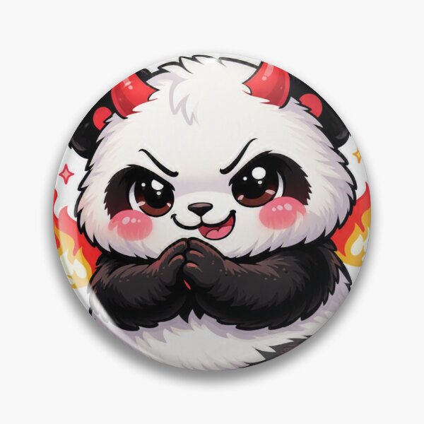 Item preview, Mischief Panda Sticker Kawaii Funny Animal Meme for Chaotic Gen Z & Jokesters designed and sold by CutePrintCorner.
