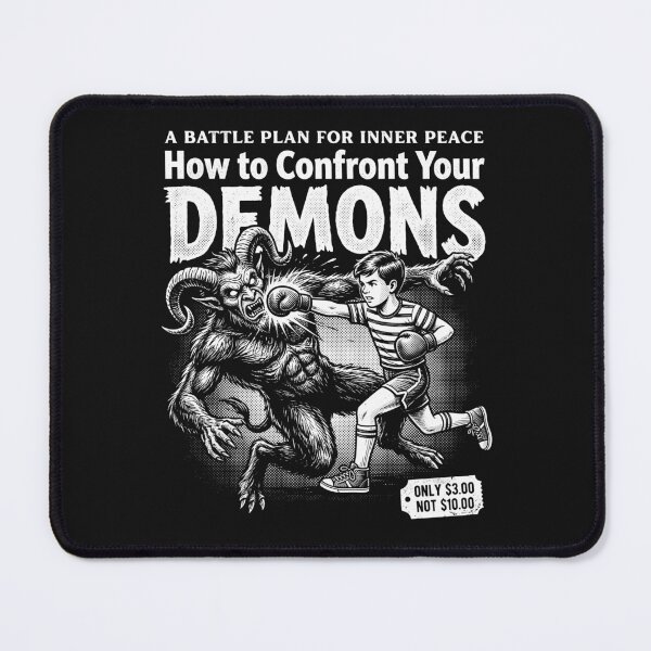 Item preview, How To Confront Your Demons Vintage Comic Retro Boxing designed and sold by AdyKurniawan.