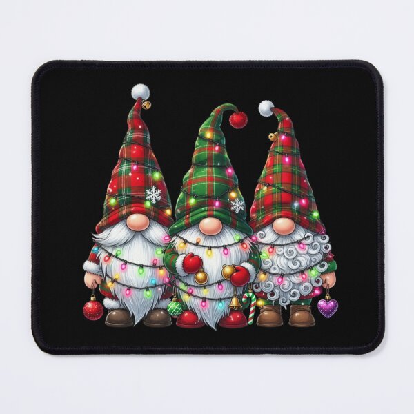 Item preview, Christmas Gnomes with Lights Ornaments snowflake Holiday designed and sold by CF_VintageDesign.