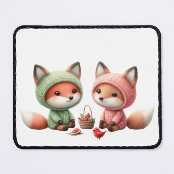 Item preview, Two baby foxes designed and sold by Beyondnote-Art.