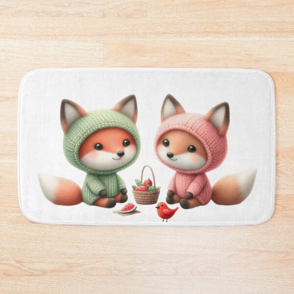 Item preview, Two baby foxes designed and sold by Beyondnote-Art.