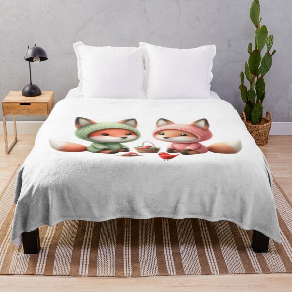 Item preview, Two baby foxes designed and sold by Beyondnote-Art.