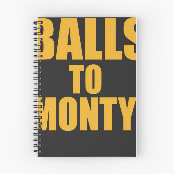 Item preview, Balls To Monty Bold Yellow Text Typography designed and sold by JaydaSchuster.