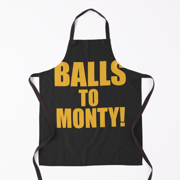 Item preview, Balls To Monty Bold Yellow Text Typography designed and sold by JaydaSchuster.