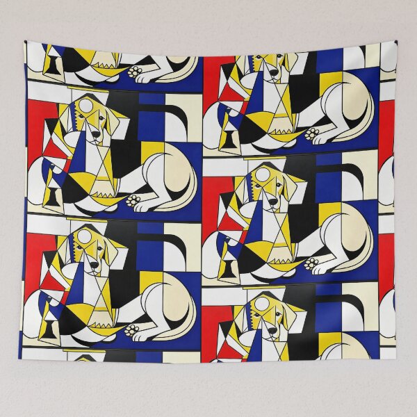 Item preview, cubist animal artwork designed and sold by forget45studio.
