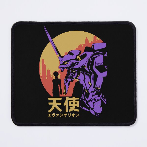 Item preview, Purple Giant Mecha Robot Standing Near Under Orange Sun designed and sold by RebaBechtelar.