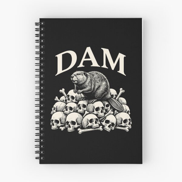 Item preview, DAM Beaver on Skulls Heavy Metal Dark Nature Humor designed and sold by AdyKurniawan.