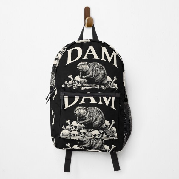 Item preview, DAM Beaver on Skulls Heavy Metal Dark Nature Humor designed and sold by AdyKurniawan.