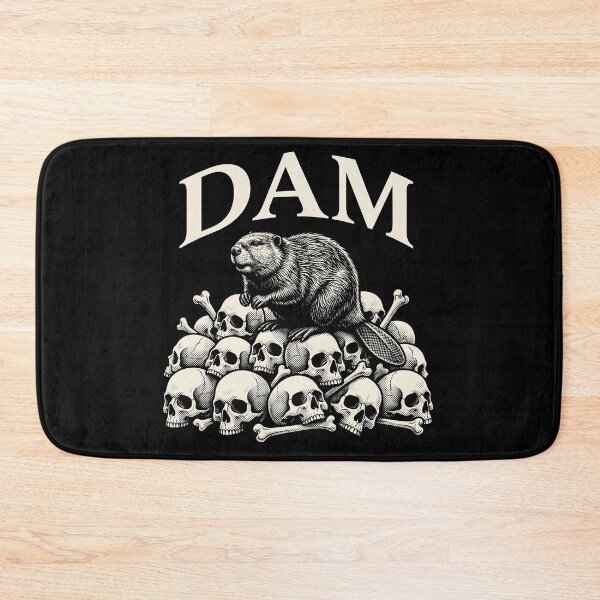Item preview, DAM Beaver on Skulls Heavy Metal Dark Nature Humor designed and sold by AdyKurniawan.