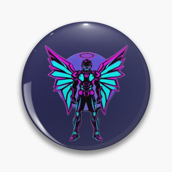 Item preview, Cyberpunk Neon Angel designed and sold by KungPowUnicorn.