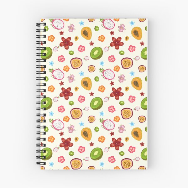 Item preview, Colorful summer tropical fruits and flowers seamless pattern designed and sold by Yellowduckstudio.