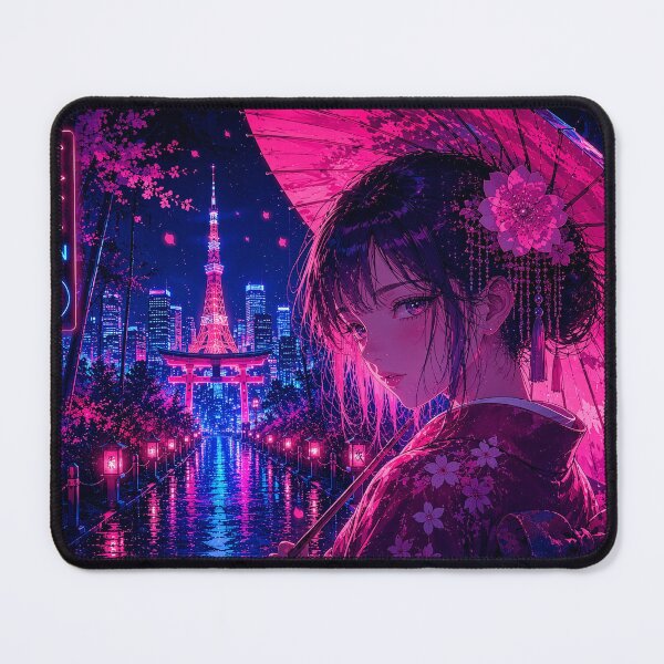 Item preview, Neon Tokyo Bamboo Nightscape designed and sold by TOKYOSTUDIO.