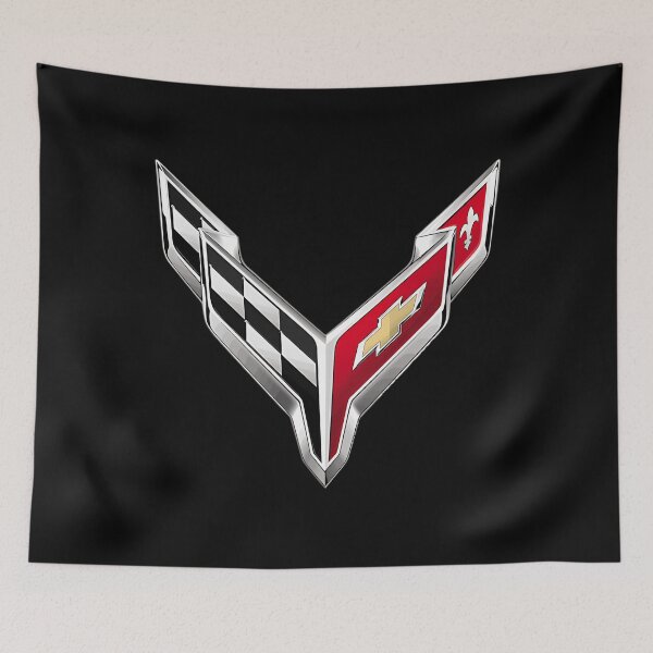 Aperçu de l'œuvre Logo de la voiture de sport Chevrolet Corvette créée et vendue par Kwaiianabshopp.
