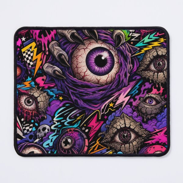 Item preview, Neon Monster Eyes & Claws - Halloween Streetwear Graphic designed and sold by Simon-art-land.