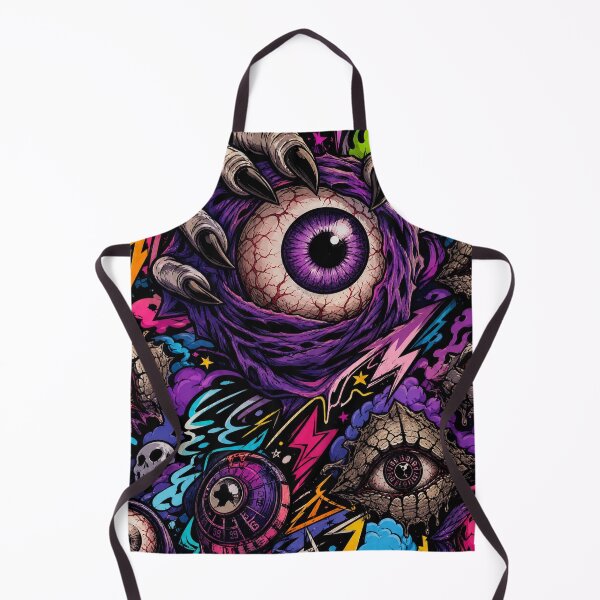 Item preview, Neon Monster Eyes & Claws - Halloween Streetwear Graphic designed and sold by Simon-art-land.