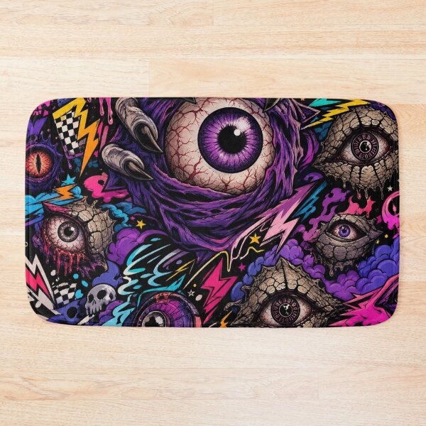 Item preview, Neon Monster Eyes & Claws - Halloween Streetwear Graphic designed and sold by Simon-art-land.