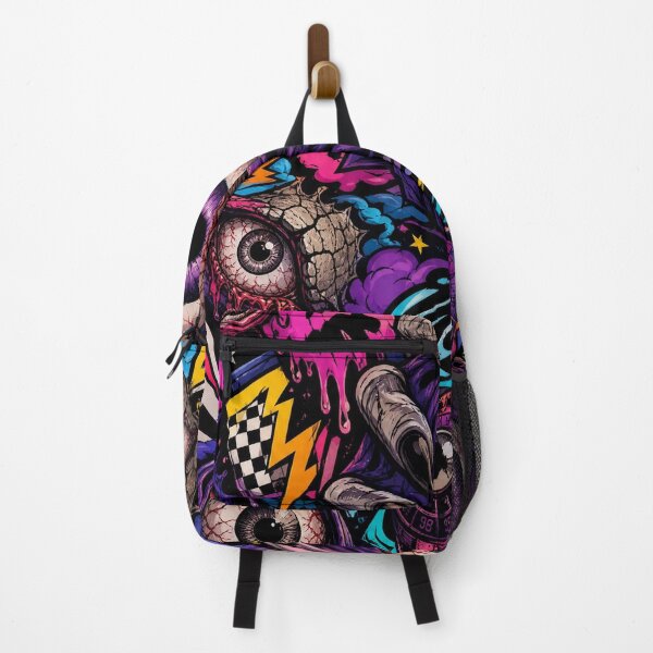 Item preview, Neon Monster Eyes & Claws - Halloween Streetwear Graphic designed and sold by Simon-art-land.