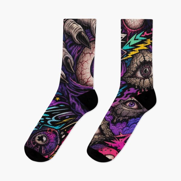 Item preview, Neon Monster Eyes & Claws - Halloween Streetwear Graphic designed and sold by Simon-art-land.