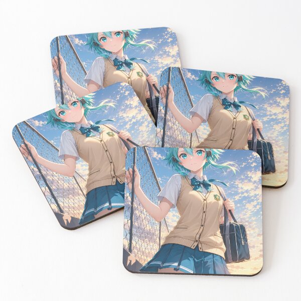 Item preview, Sinon Sword Art Online School Sunset Rooftop Moment designed and sold by Dashsopaner.